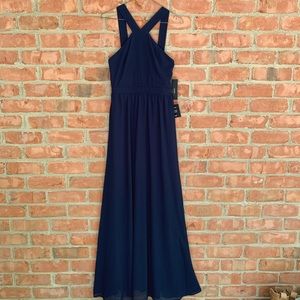 navy blue lulus gown